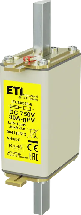 Vaizdas *NH0 gPV 80A/750V DC