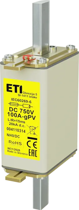 Vaizdas *NH0 gPV 100A/750V DC