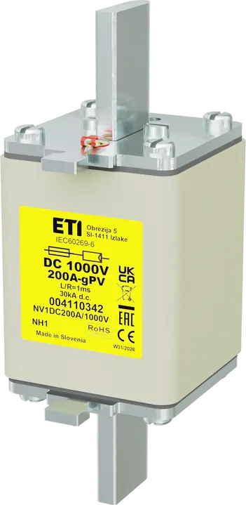 Vaizdas NH1 gPV 200A/1000V DC