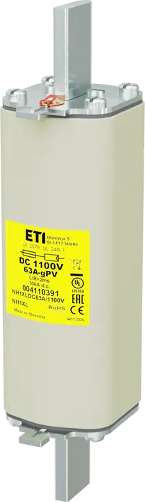 Vaizdas NH1XL gPV 63A/1100V DC UL