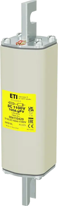 Vaizdas NHS1XL gPV 160A/1100V DC
