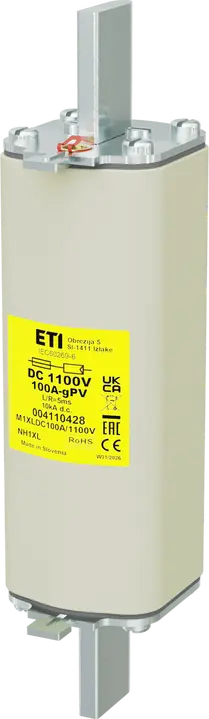 Vaizdas NH1XL gPV 100A/1100V DC