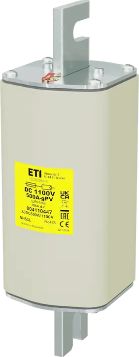 Vaizdas NHS3L gPV 500A/1100V DC