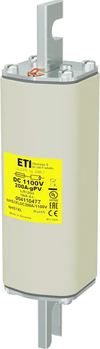Vaizdas NHS1XL gPV 200A/1100V DC UL