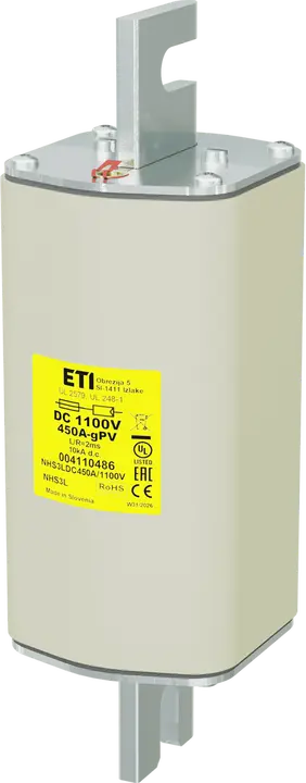 Vaizdas NHS3L gPV 450A/1100V DC UL