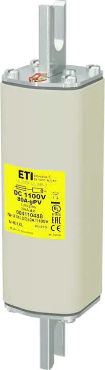 Vaizdas NHU1XL gPV 80A/1100V DC UL