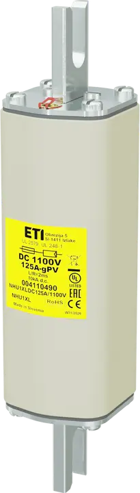 Vaizdas NHU1XL gPV 125A/1100V DC UL