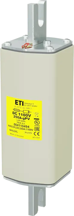 Vaizdas NHU2XL gPV 250A/1100V DC UL