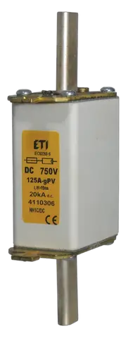 Vaizdas NH0 gR 100A/750V DC