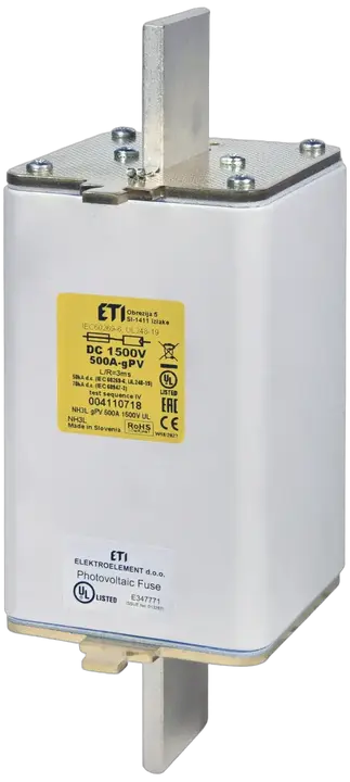 Vaizdas NH3L gPV 450A/1500V DC UL