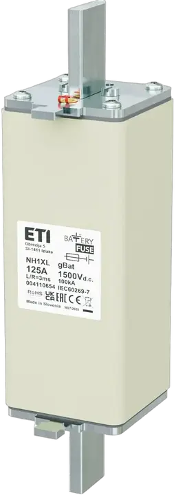 Vaizdas NH1XL gBat 125A/1500V DC
