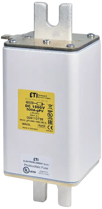 Vaizdas NHU3L/MS gPV 450A/1500V DC UL