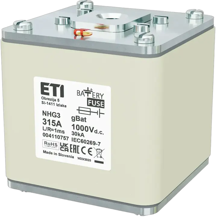 Vaizdas NHG3 gBat 315A/1000V DC