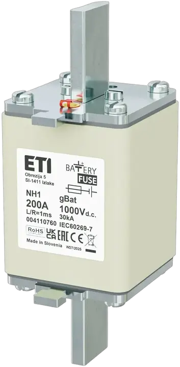 Vaizdas NH1 gBat 200A/1000V DC