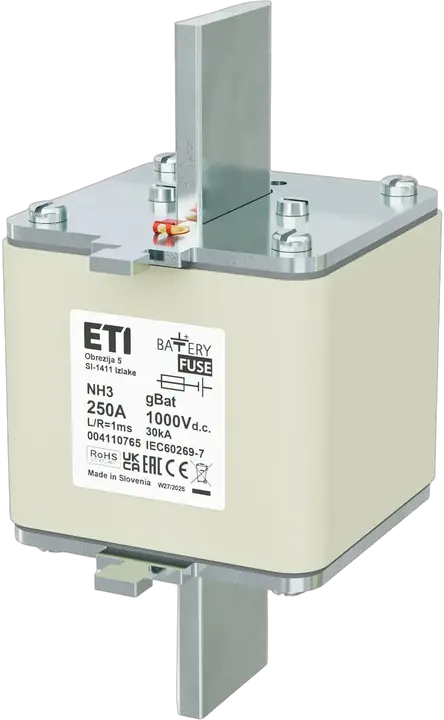 Vaizdas NH3 gBat 250A/1000V DC