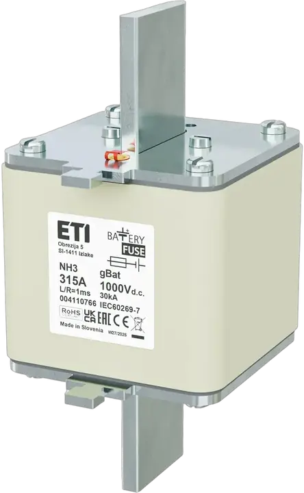 Vaizdas NH3 gBat 315A/1000V DC