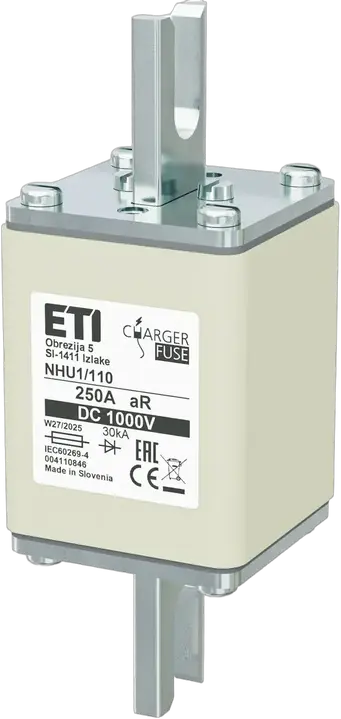 Vaizdas NHU1/110 aR 250A/1000V DC