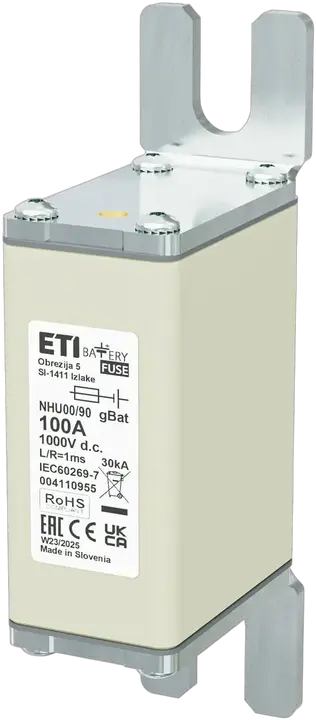 Vaizdas NHU00/90 gBat 100A/1000V DC