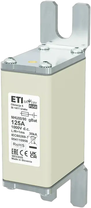 Vaizdas NHU00/90 gBat 125A/1000V DC