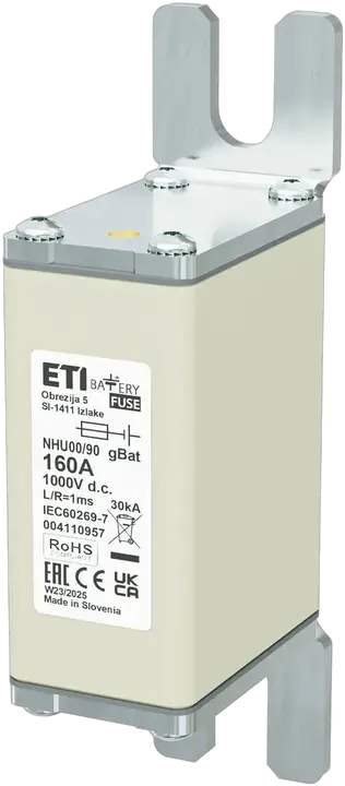 Vaizdas NHU00/90 gBat 160A/1000V DC