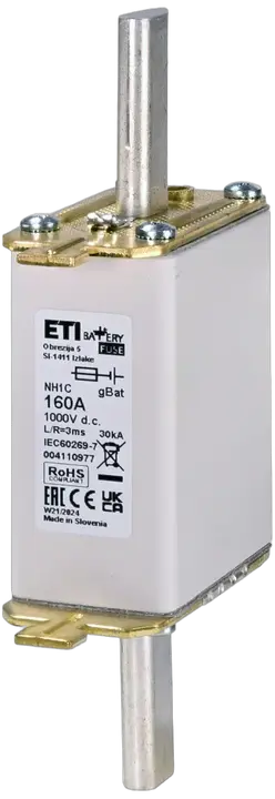 Vaizdas NH1C gBat 160A/1000V DC