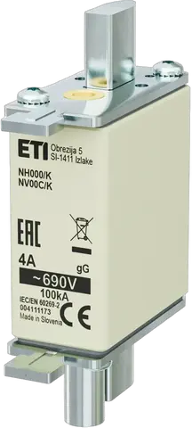 Vaizdas NH000/K gG 4A/690V