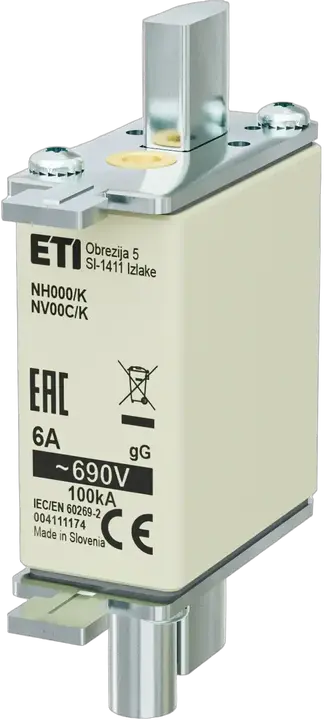 Vaizdas NH000/K gG 6A/690V