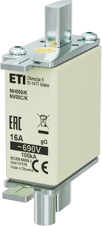 Vaizdas NH000/K gG 16A/690V