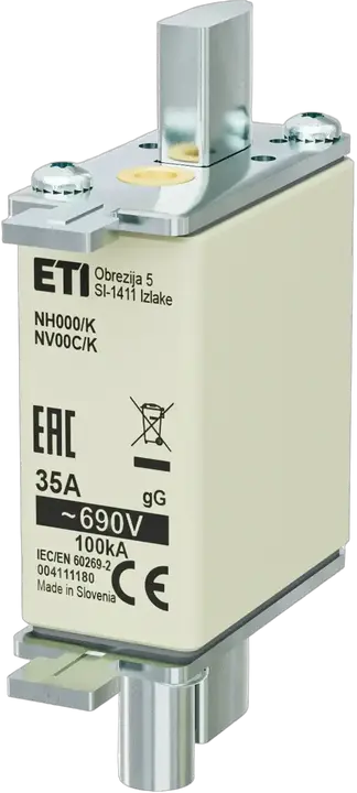 Vaizdas NH000/K gG 35A/690V