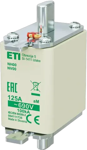 Vaizdas NH00 aM 125A/690V