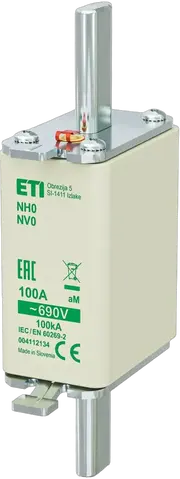 NH0 aM 100A/690V