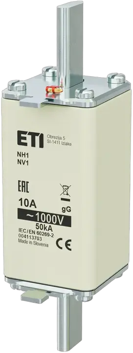 Vaizdas NH1/85 gG 10A/1000V