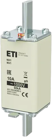 Vaizdas NH1/85 gG 10A/1000V