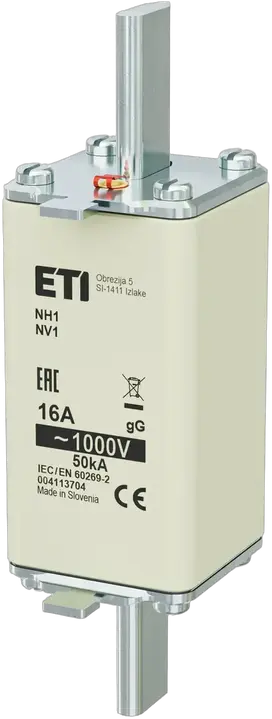 Vaizdas NH1/85 gG 16A/1000V