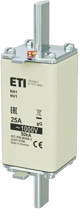Vaizdas NH1/85 gG 25A/1000V