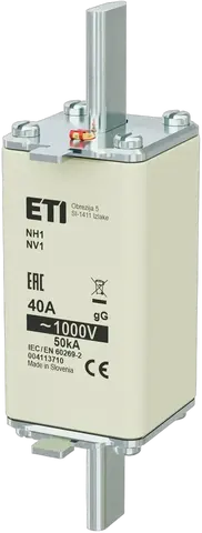 Vaizdas NH1/85 gG 40A/1000V