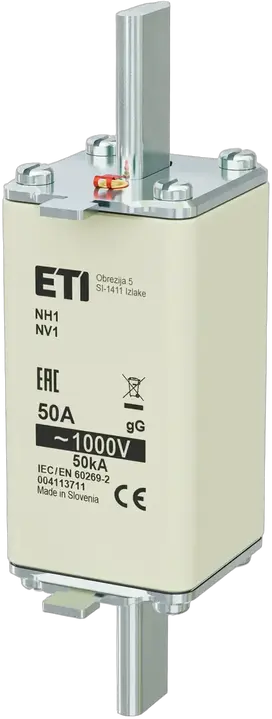 Vaizdas NH1/85 gG 50A/1000V