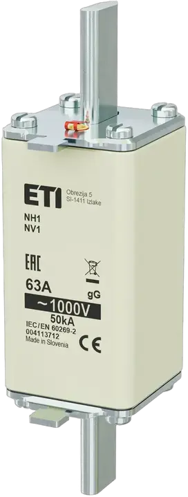 Vaizdas NH1/85 gG 63A/1000V