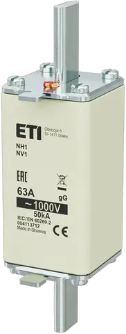 Vaizdas NH1/85 gG 63A/1000V