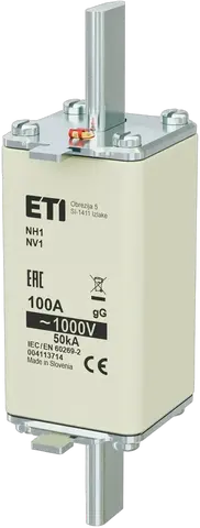 Vaizdas NH1/85 gG 100A/1000V