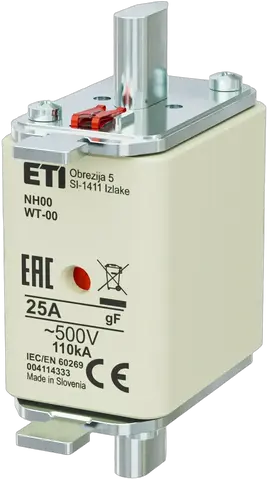 Vaizdas NH00 gF 25A/500V