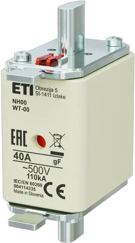 Vaizdas NH00 gF 40A/500V