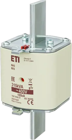 Vaizdas NH3 gTr 455A/400V/315kVA