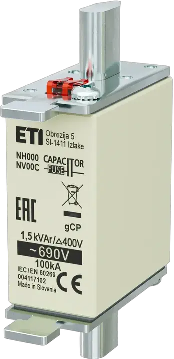 Vaizdas NH000 gCP 1,5kVAr/690V