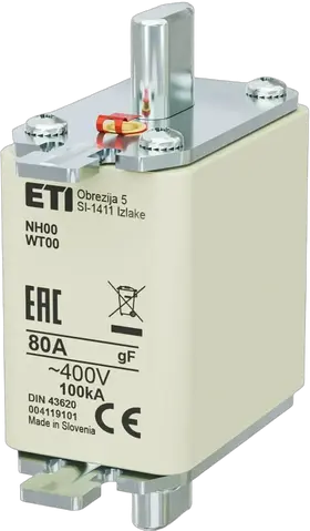 Vaizdas NH00 gF 80A/400V