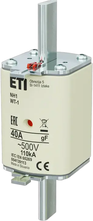 Vaizdas NH1 gF 40A/500V