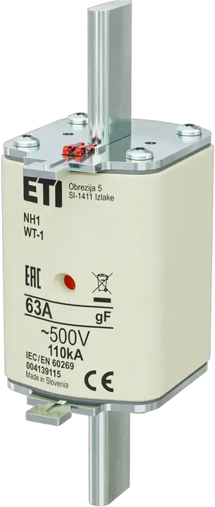 Vaizdas NH1 gF 63A/500V