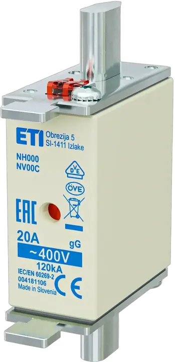 Vaizdas NH000 gG 20A/400V