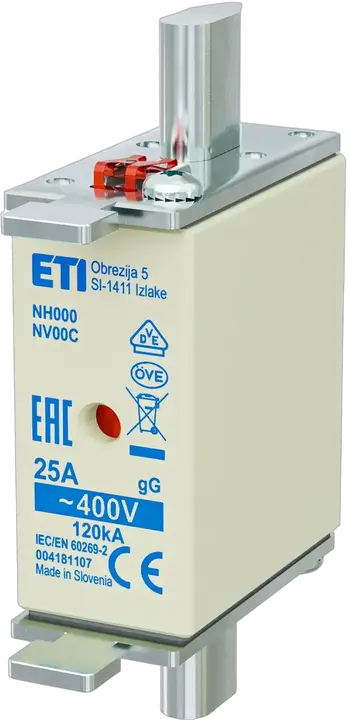 Vaizdas NH000 gG 25A/400V