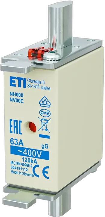 Vaizdas NH000 gG 63A/400V